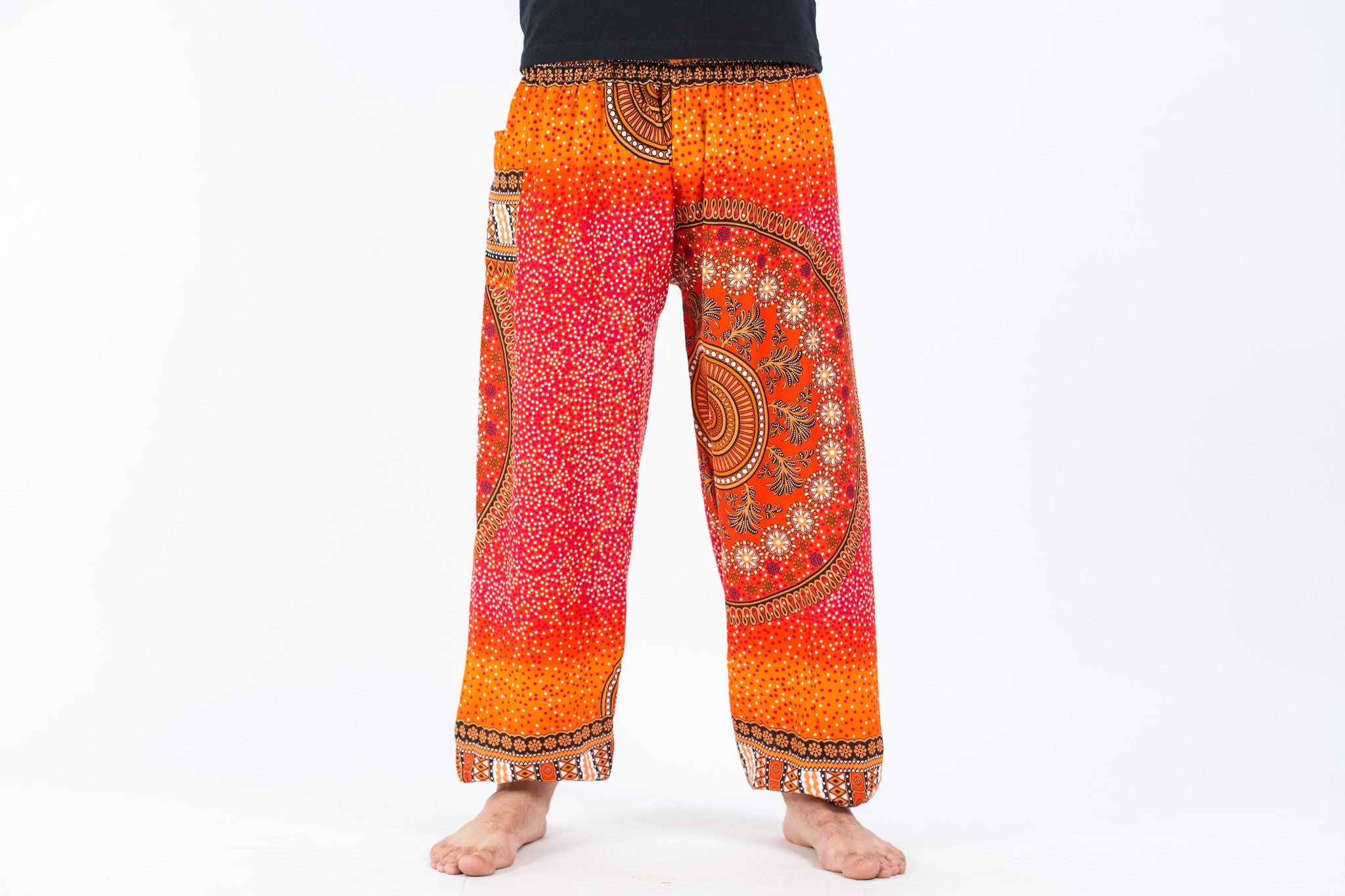 Red Rainforest Harem Pants