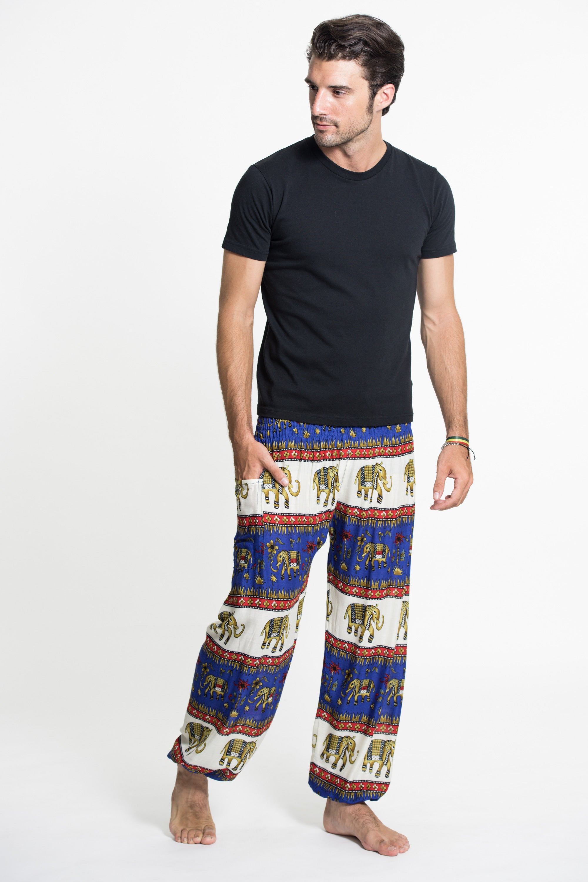 Mens Flowy Harem Pants  Elephant Pants – Lannaclothesdesign Shop