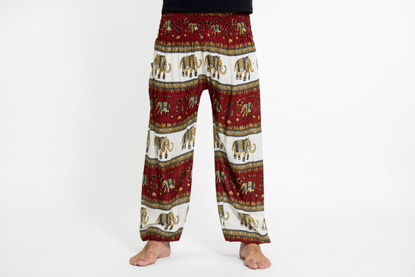 Elephant Bliss Men's Elephant Pants in Red – Harem Pants