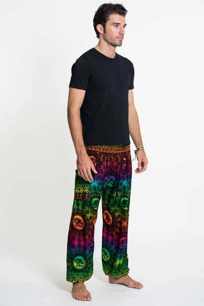 Rainbow Elephant Men's Elephant Pants in Green – Harem Pants