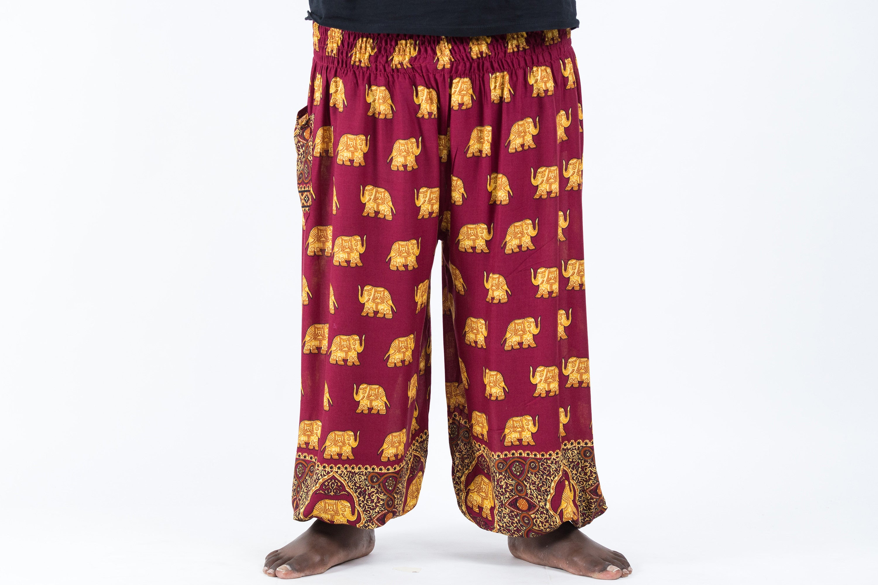 Red Elephant Harem Pants