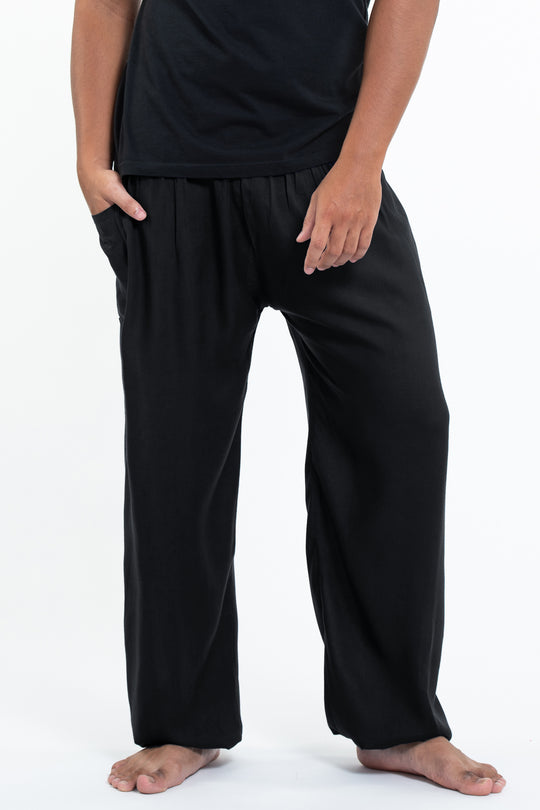 Solid Color Women's Tall Harem Pants in Dark Green