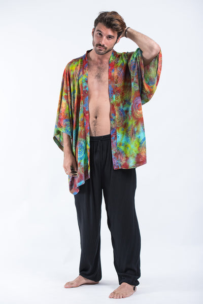 Tie Dye Ohm Kimono Cardigan in Acid – Harem Pants
