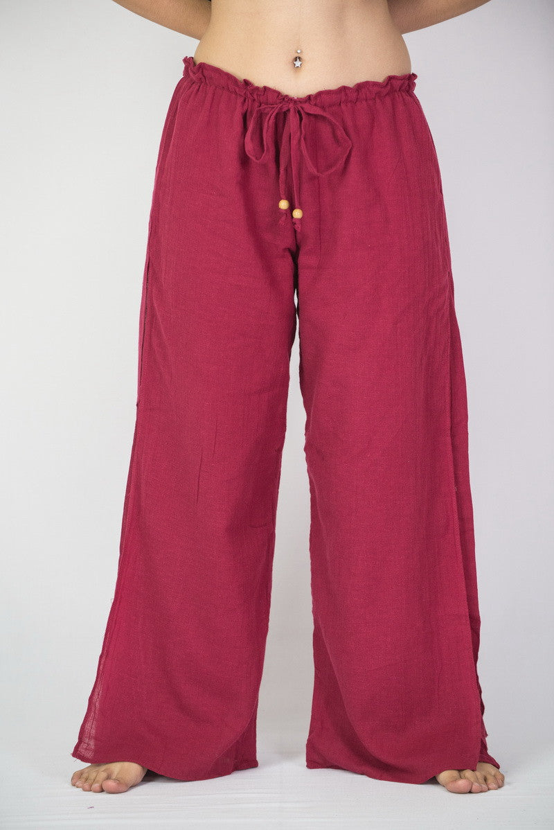 Women's Thai Harem Double Layers Palazzo Pants in Solid Purple – Harem Pants