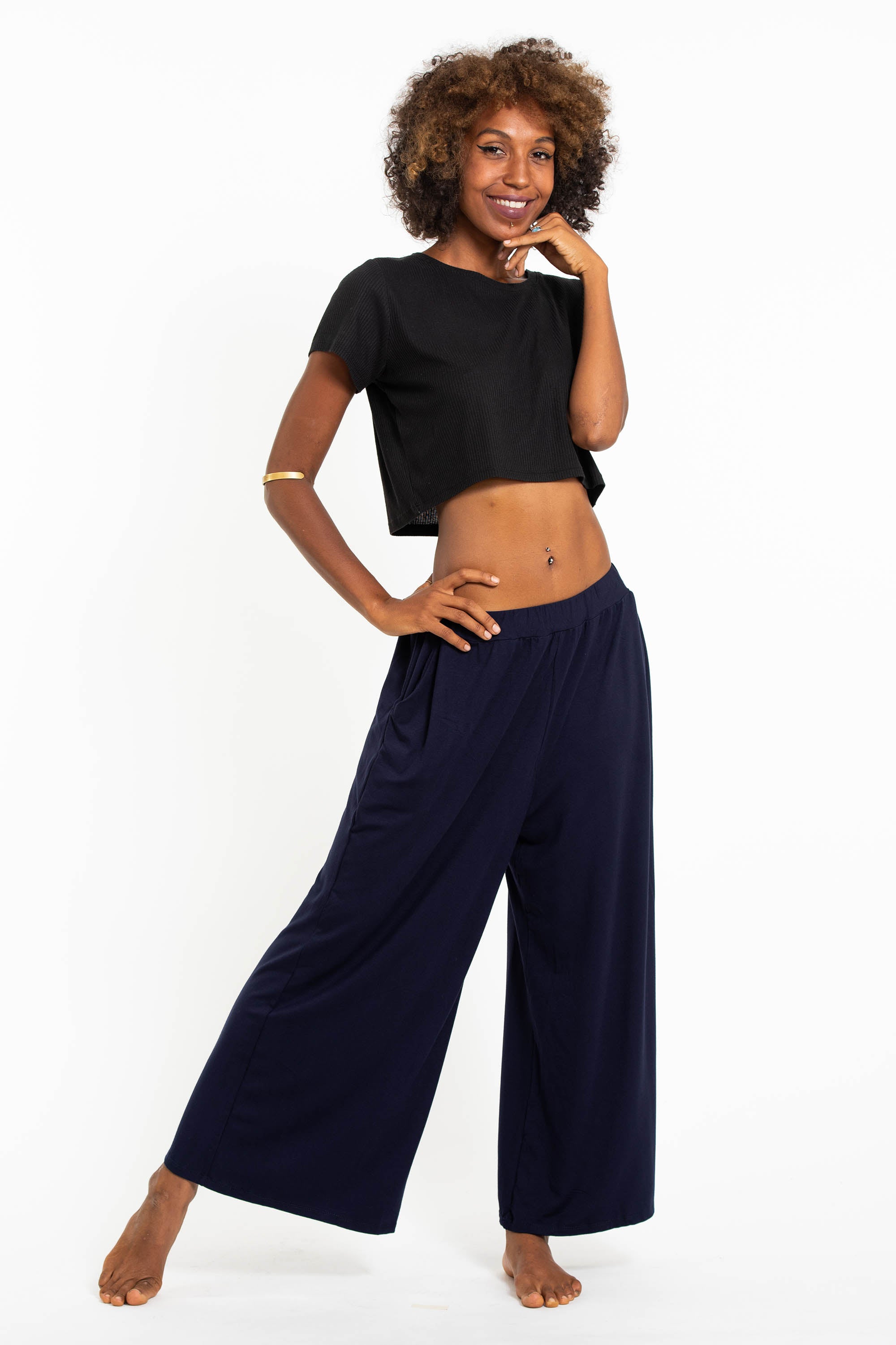 Amazon.com: HGps8w Womens Cotton Linen Palazzo Pants Casual Elastic High  Waisted Wide Leg Loose Comfy Lounge Pants with Pockets : Clothing, Shoes &  Jewelry