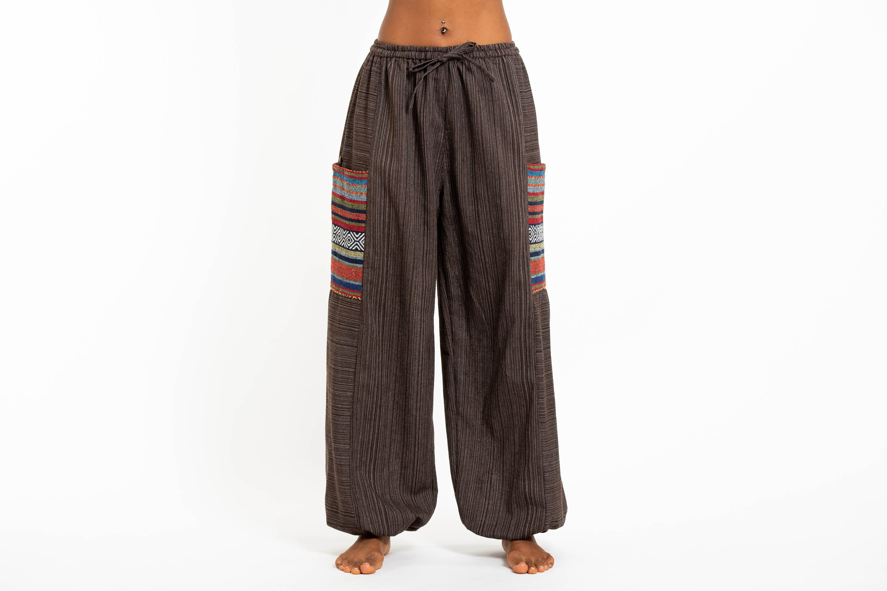 Pack of 10 Thai Elephant Pants Hippy Harem Yoga Loose Fitting FREE SIZE -  WHOLESALE