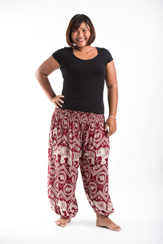 Fluffy inside ShoSho elephant pants pink white and black