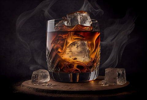 Smoked Old-Fashioned Ice Cubes