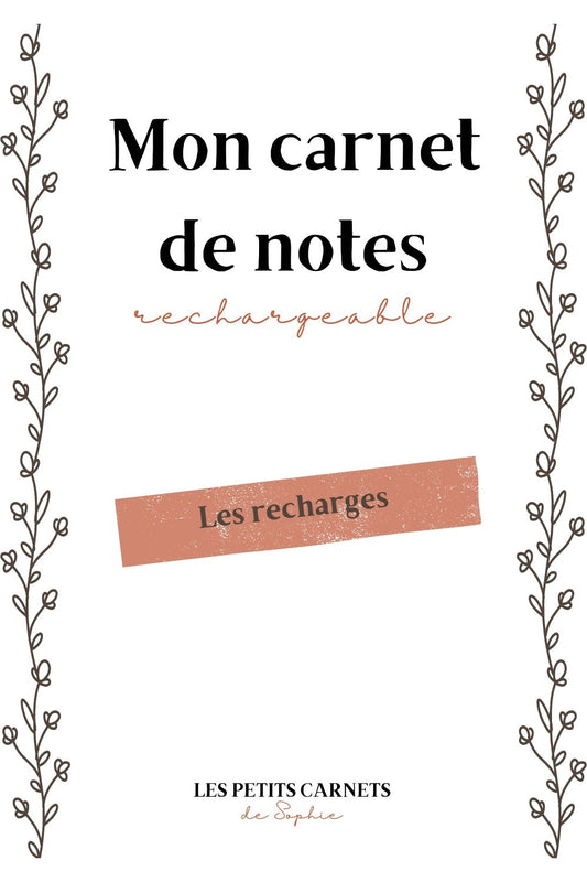 Carnet menus de la semaine : pour un gain de temps en cuisine – Les petits  carnets de Sophie