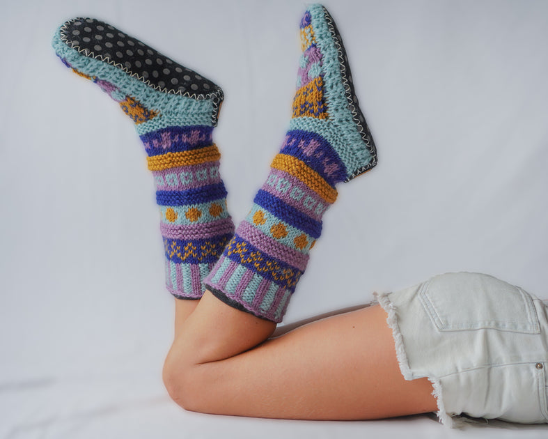 slipper socks with grippers