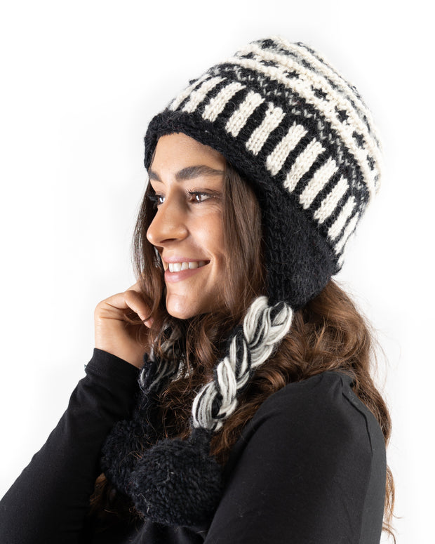 fleece lined wool cap