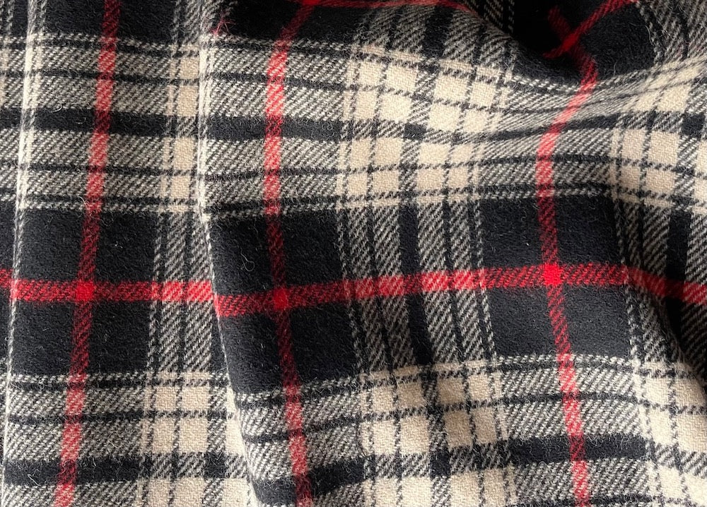 Grey and Red Tartan – Affordable Textiles