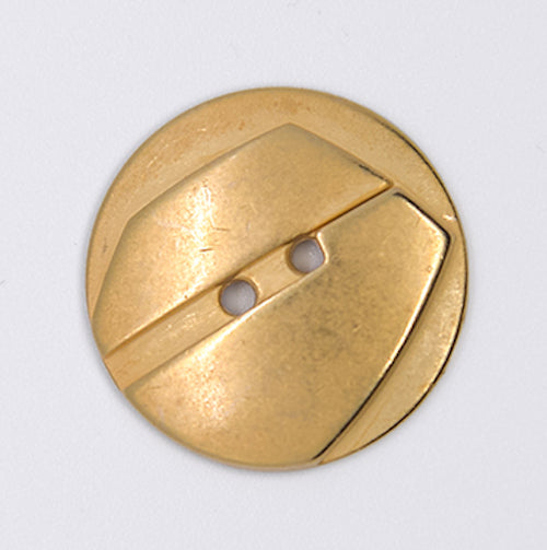 China Factory Brass Buttons, 2-Hole, Hammered Oval, 14x10x1mm