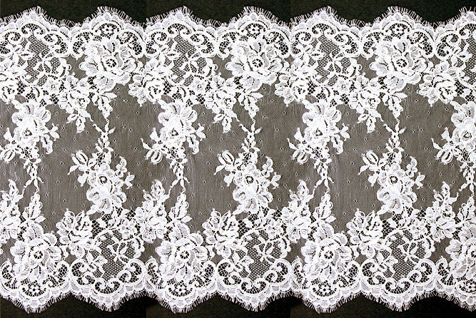 8 White Alençon Galloon Lace – Britex Fabrics