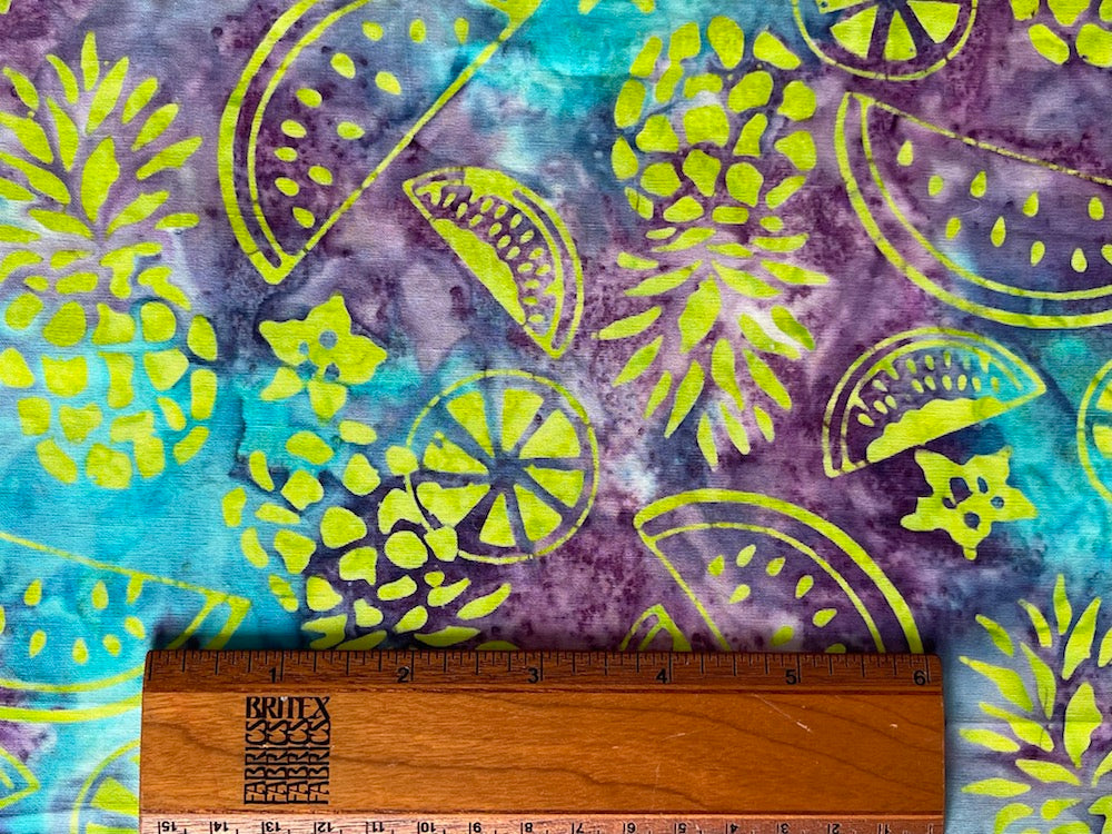 Cotton Fabric, Nightime Tropical Flowers on Cobalt Cotton Batik (Made in  Indonesia) – Britex Fabrics