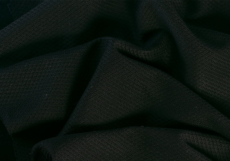 Premium quality cotton piquet stretch fabric made in Italy
