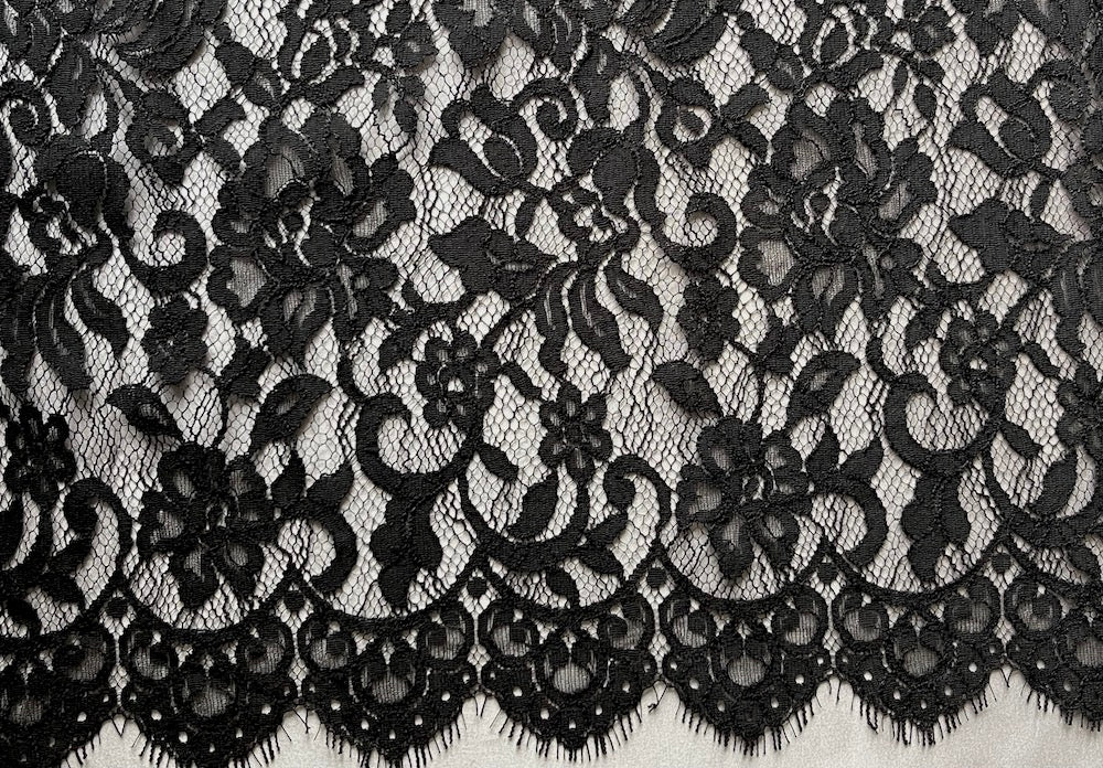 Black Lace Fabric, Black Guipure Lace Fabric, Crochet Lace Fabric, Bridal Lace  Fabric, Lace Fabric With Classical Floral Pattern, Hot -  Canada