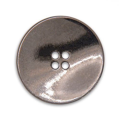 Simple Flat Gunmetal Metal Button (Made in Italy) – Britex Fabrics