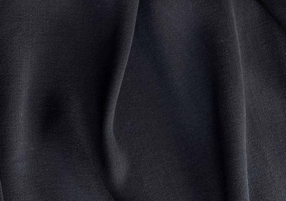 Black Stretch Wool Twill - Twill - Wool - Fashion Fabrics