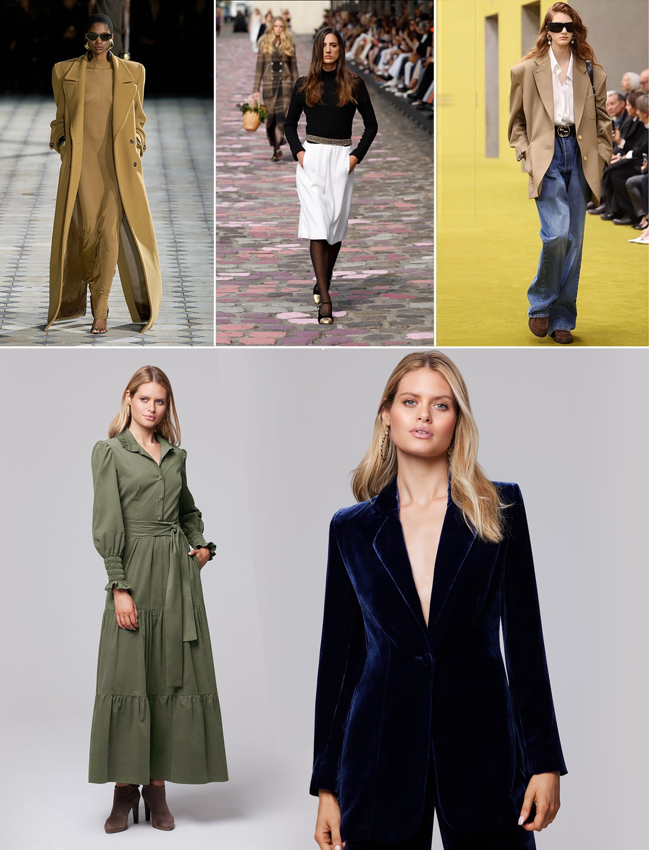 ridleylondon-customised-needlecord-maxi-dress-and-navy-tailored-womens-velvet-suit