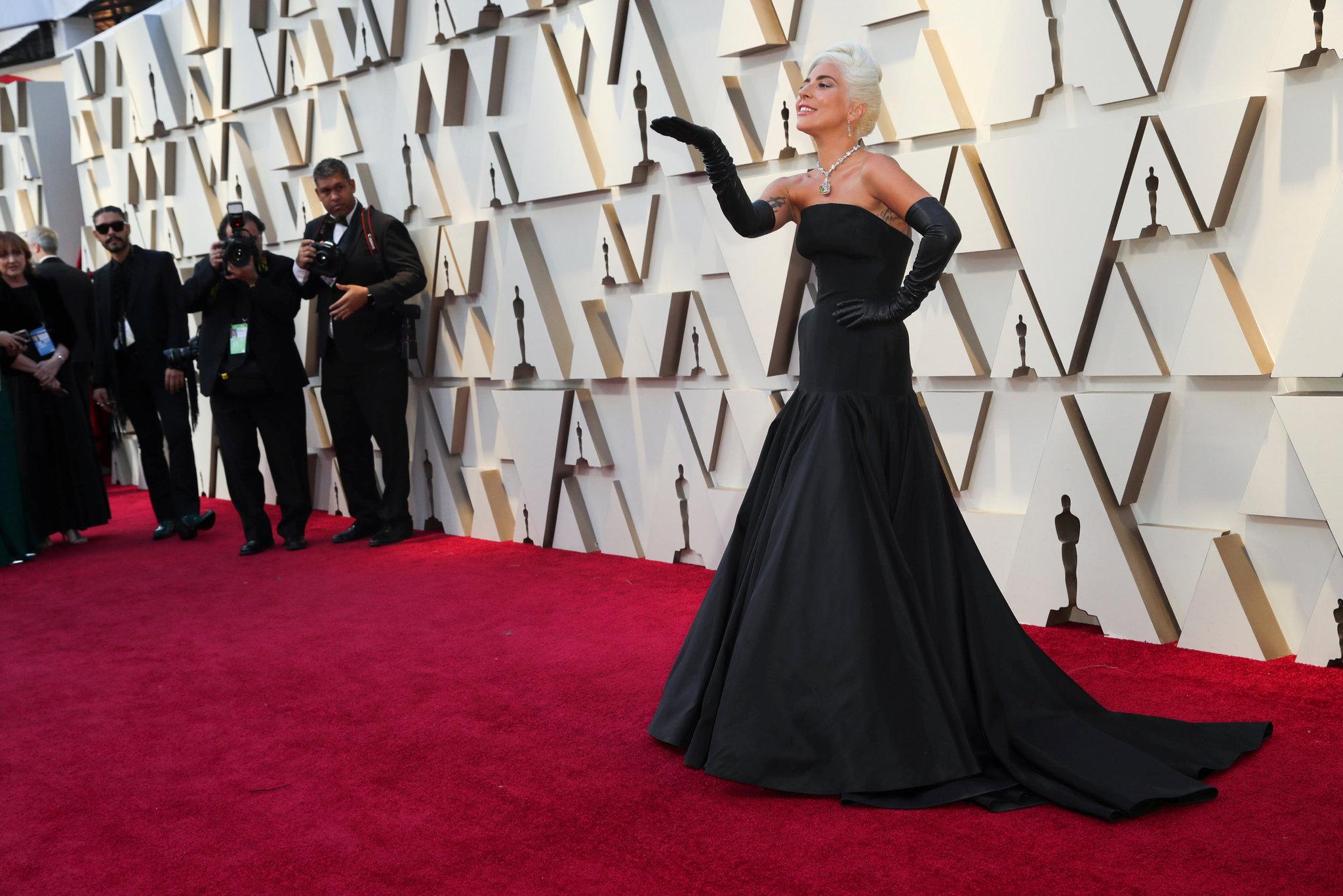 A simple silhouette stands out among look-at-me BAFTA fashions