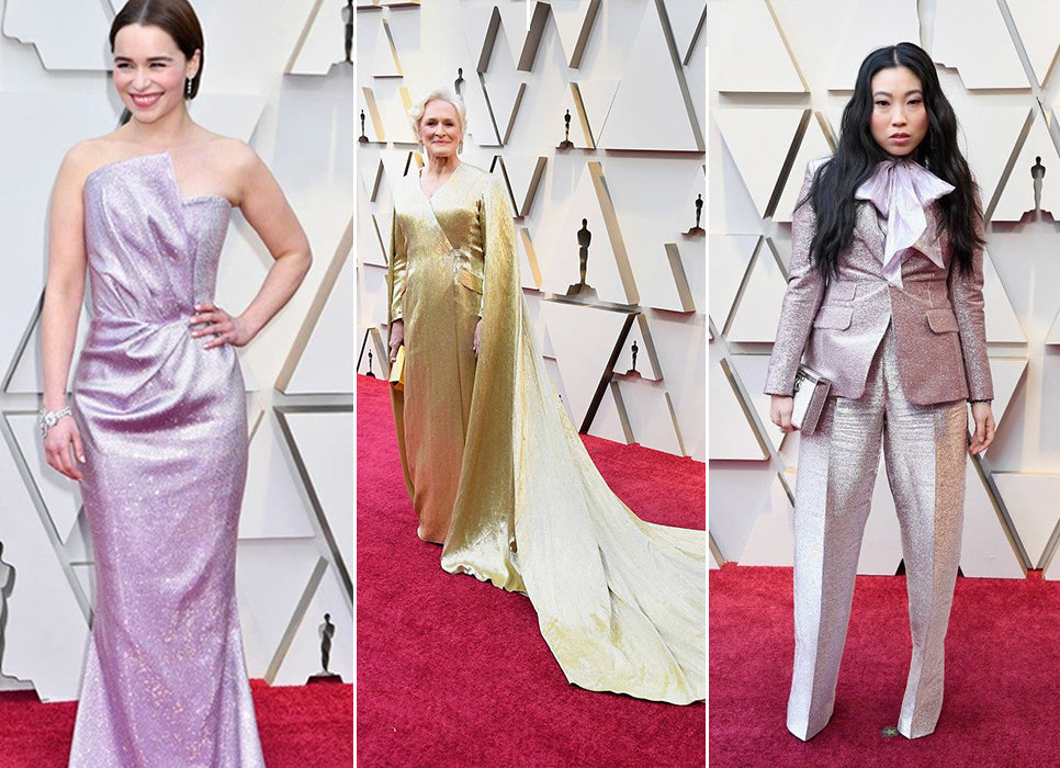 Oscars 2019 red carpet metallic dresses