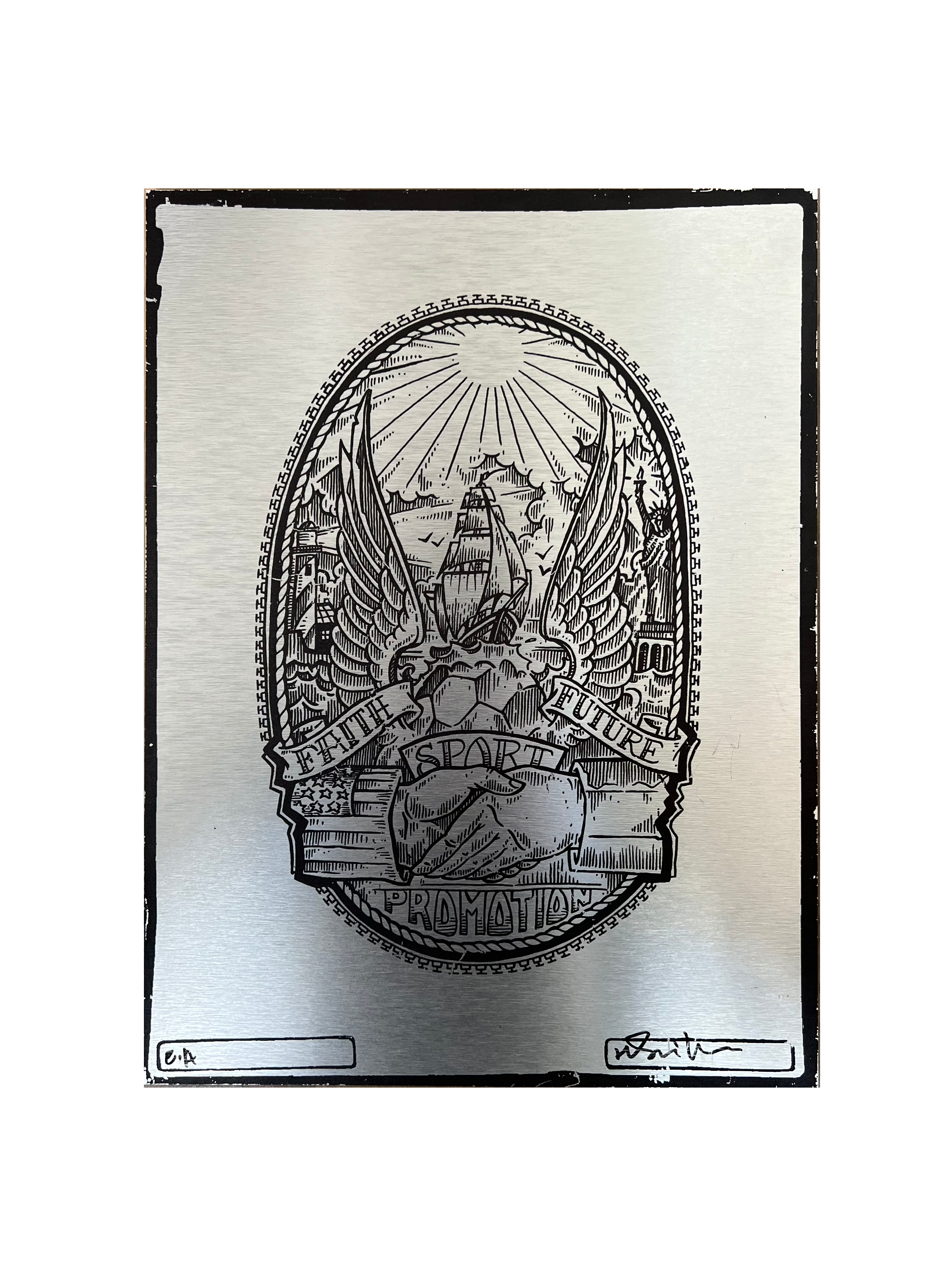Faith, Sport, Future and Promotion - Henk Schiffmacher - Edition Artist - Metal Plate Artwork