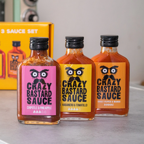 Un Pack de Crazy Bastard Sauce