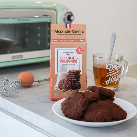 Kit DIY pour faire des cookies chocolat noisettes