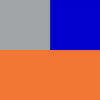 grau-blau/orange
