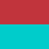 rouge/turquoise