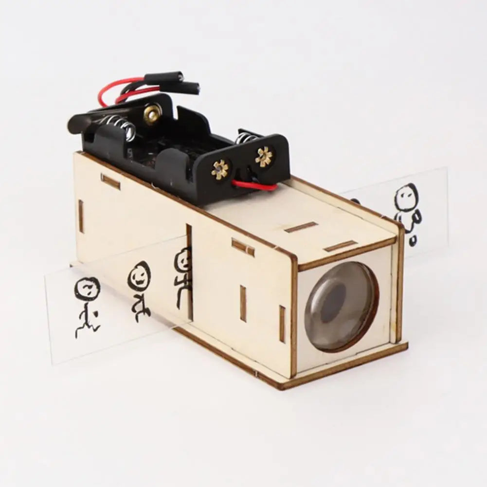 Kids Experimental Teaching Aid Tool Diy Slide Projector for Kids Educational Toy Science Experiment Equipment for Elementary
