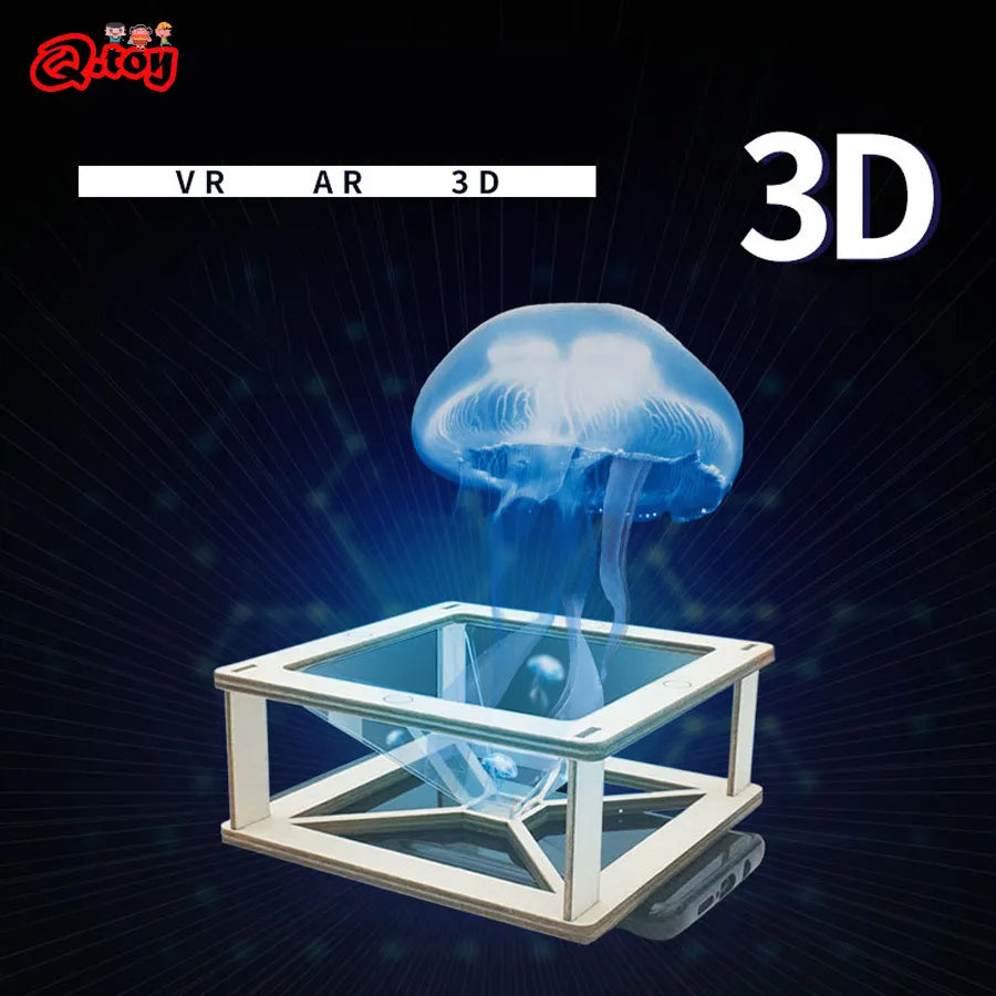 DIY 3D Projector STEM Toys Tecnologia Science Experimental Tool Kit Teaching Aids for Kids Learning Education