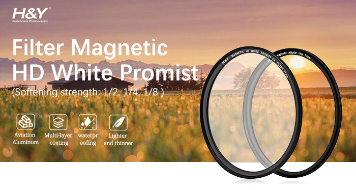 H&Y Filter Magnetic HD Black Mist White Promist Filterset