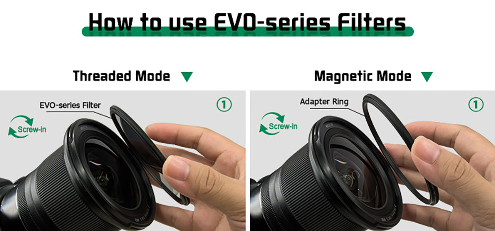 H&Y EVO camera lens CPL VND ND black mist filter