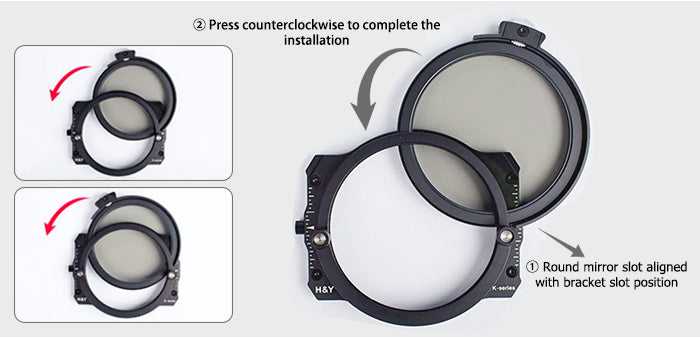 H&Y ND Circular Polariser HD MRC 95mm Drop-in Holder Filter