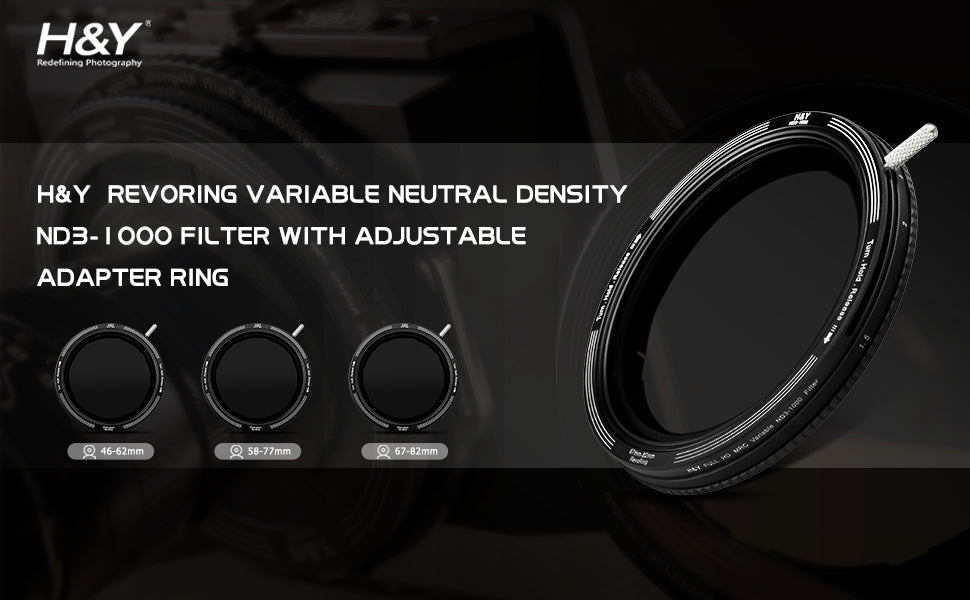 H&Y Filter RevoRing Variable ND3-1000 Filter