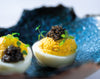 Oeufs Mimosa, caviar Origin