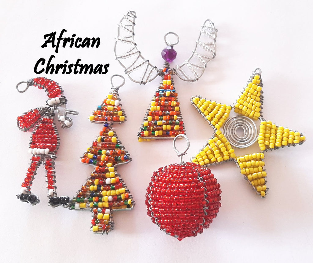 Buy African beaded Christmas decorations Wild Coast Trading – The Wild