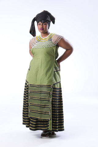 Buy traditional printed African isiXhosa uMbhaco ncebetha aprons – The ...