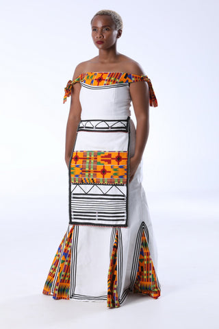 Dress, shawl & ncebetha for African brides using Xhosa & Ndebele styles ...