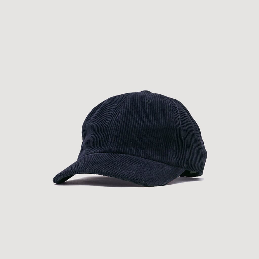 Wide Wale Corduroy Sports Cap - Black | Norse Projects | Peggs & Son.