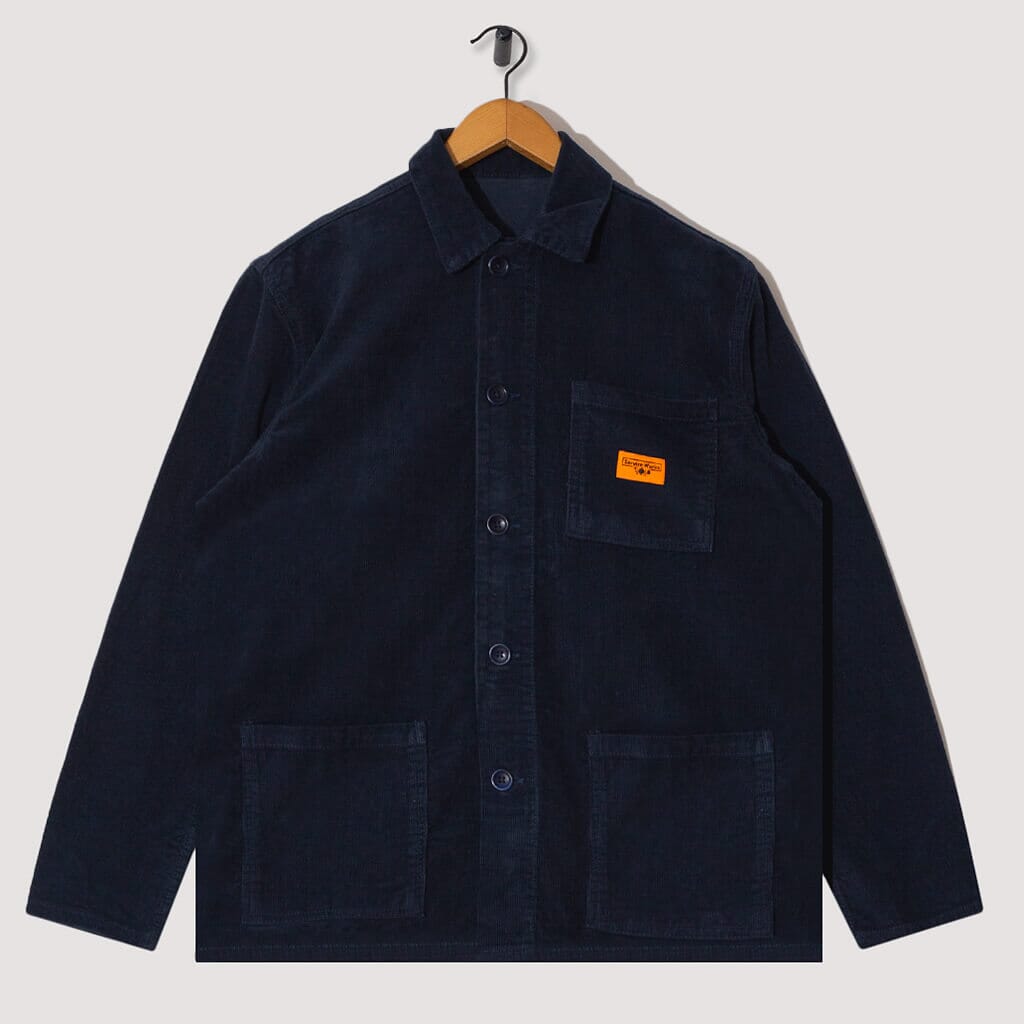 Coverall Jacket - Black Corduroy | Service Works | Peggs & Son.
