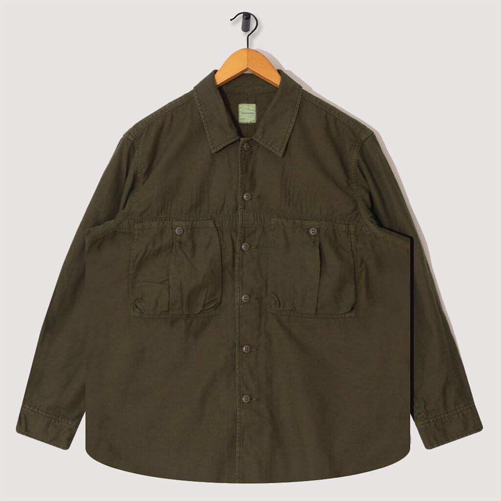 Waxed Field Half Coat - Beige | Sage De Cret | Peggs & Son.