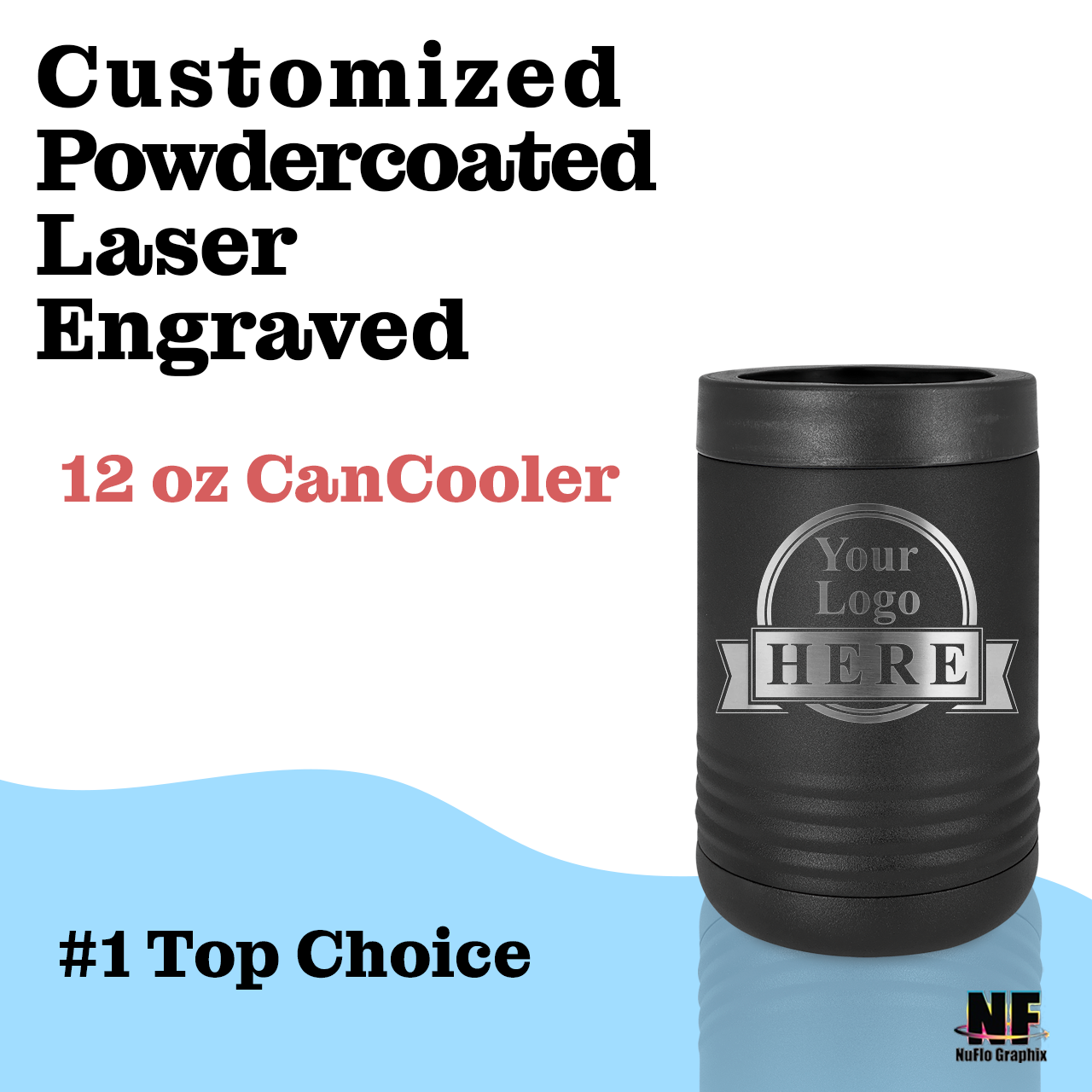 Imprinted 12oz Can Cooler – NuFloGraphix