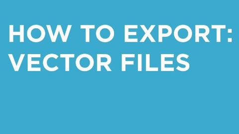 exportation de fichiers vectoriels
