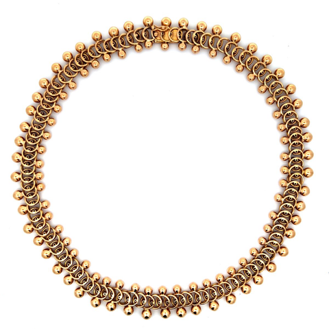 18-karat gold necklace, circa 1950s.