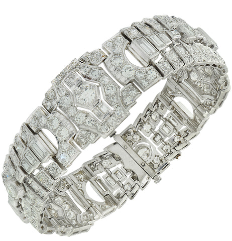 Diamond and platinum Art Deco bracelet