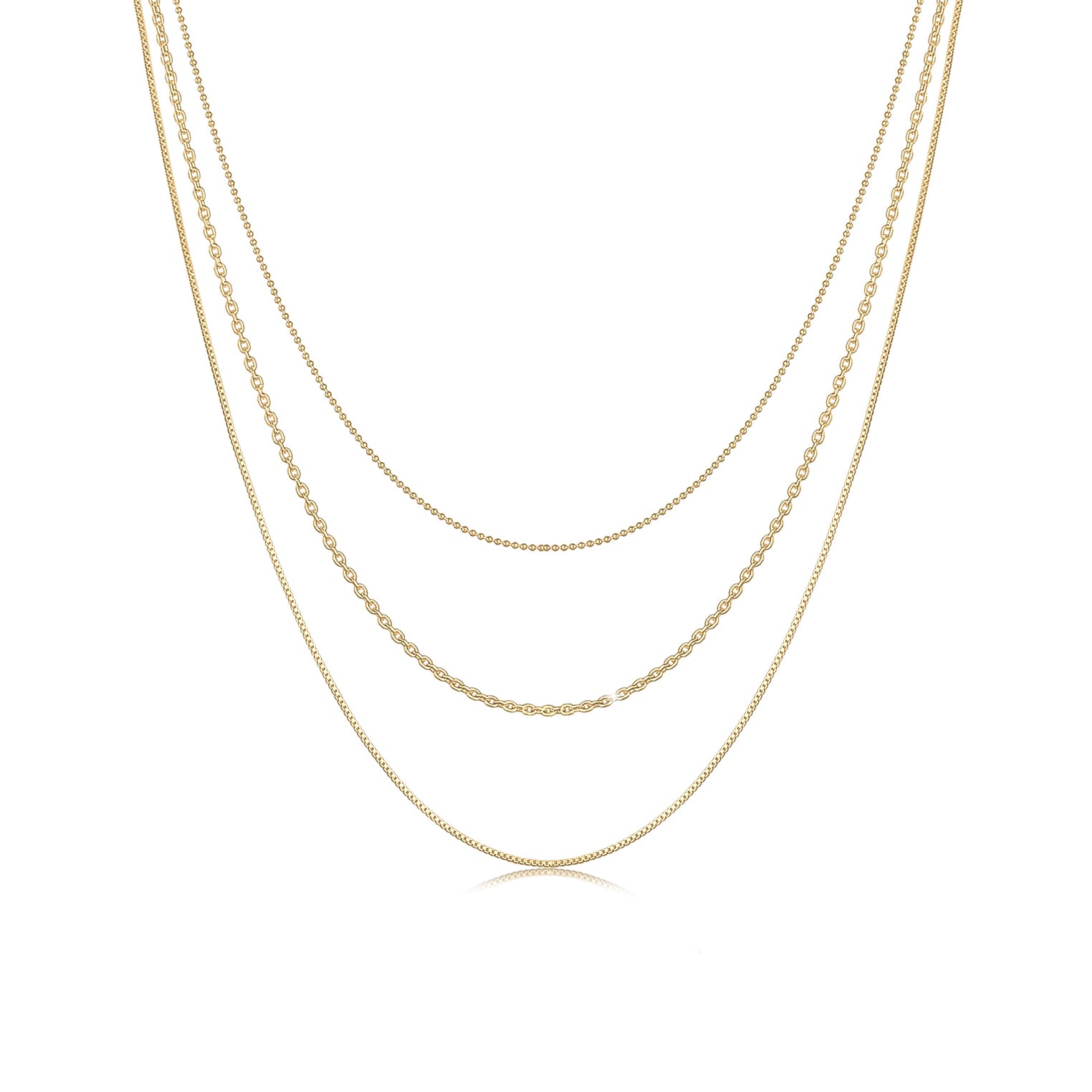 Layer-Halskette Basic Chains – Elli Jewelry