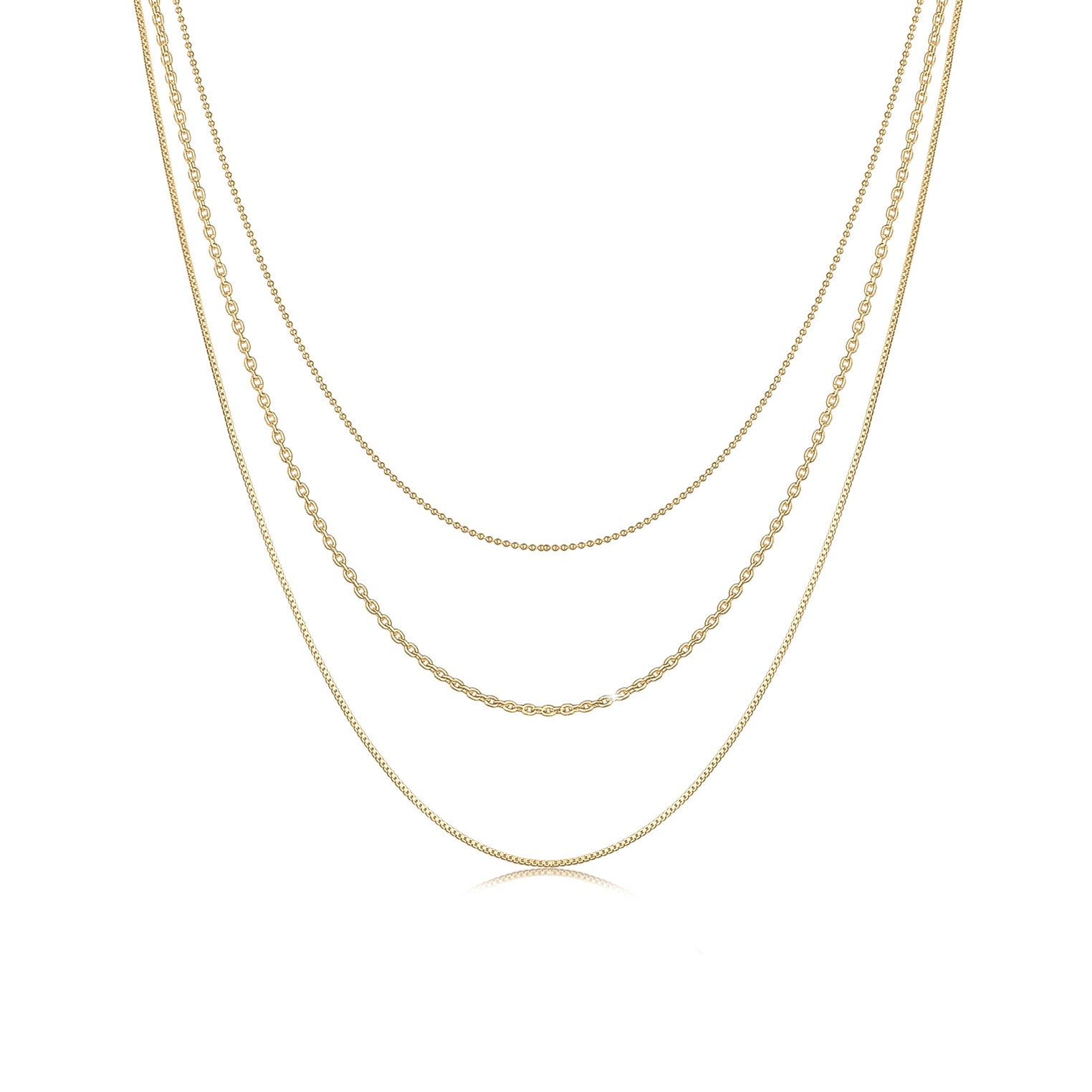 – Elli Basic Layer-Halskette Chains Jewelry